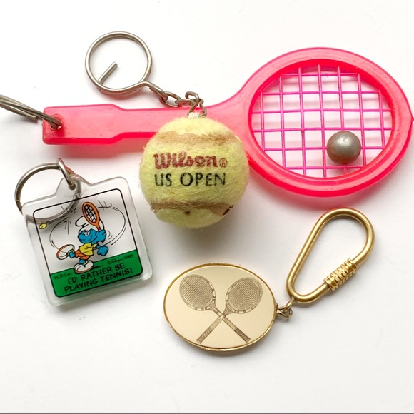 Vintage U.S. OPEN TENNIS Keychains🎄Ornaments - Picture 1 of 7